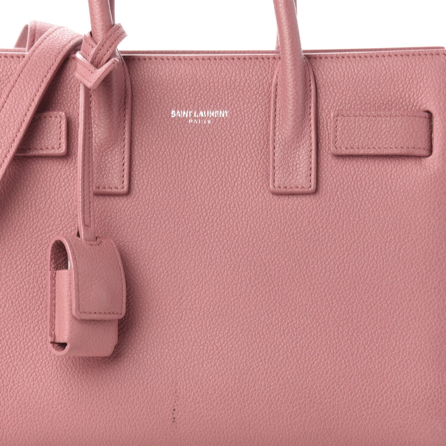 Saint Laurent Grained Calfskin Nano Sac De Jour Pink 10 of 11