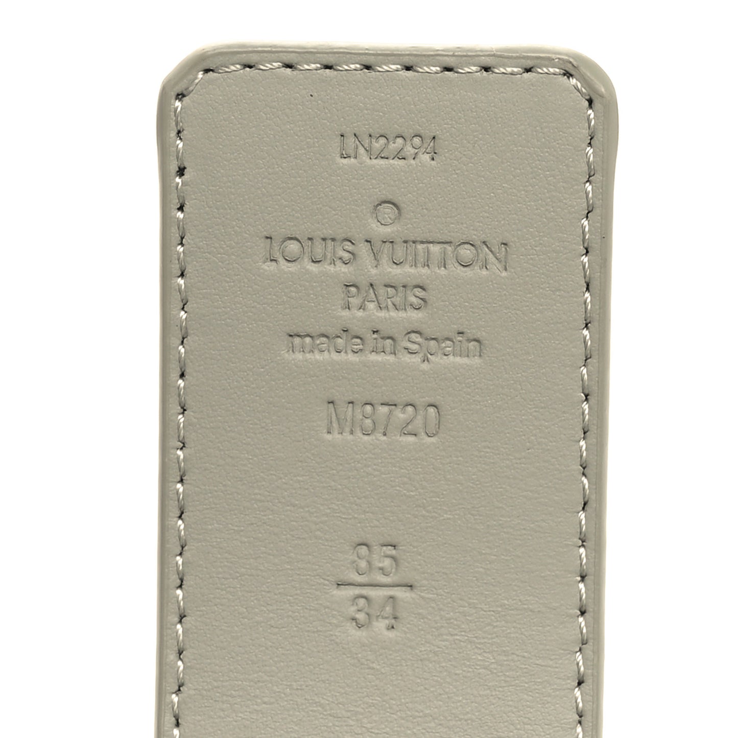 Monogram Eclipse 40mm LV Initiales Reversible Belt 85 34 Khaki Gradient