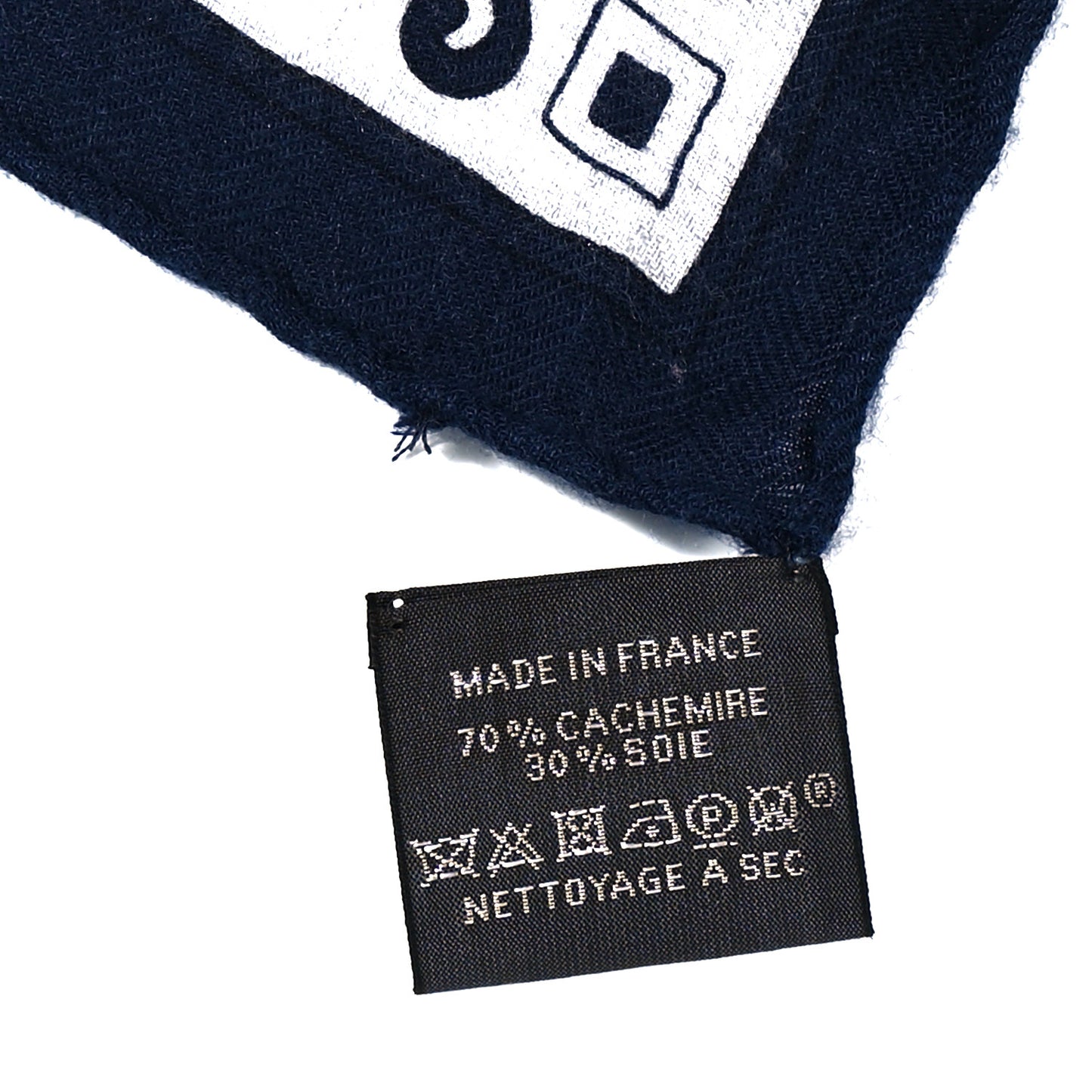 Cashmere Silk Peuple Du Vent Shawl 140 Gris Chine Marine