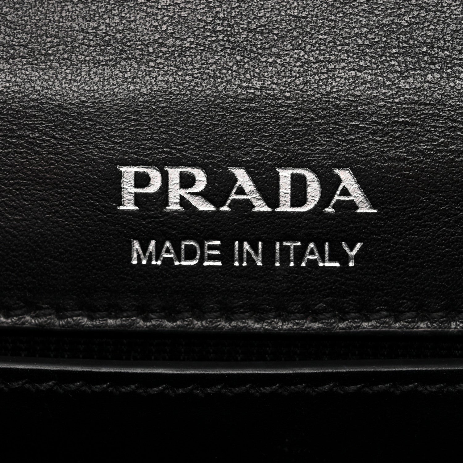 Prada City Calf Plex Ribbon Bag Black Rosa 6 of 9