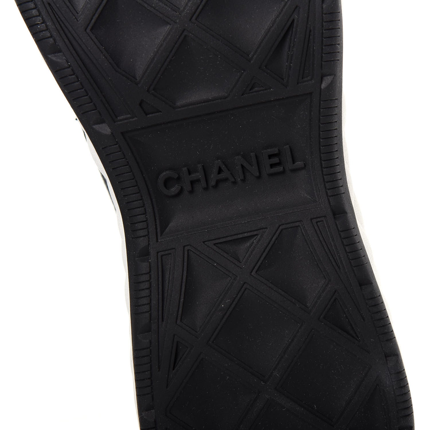 Chanel Velvet Calfskin Mixed Fibers CC Sneakers 41.5 Black 9 of 11