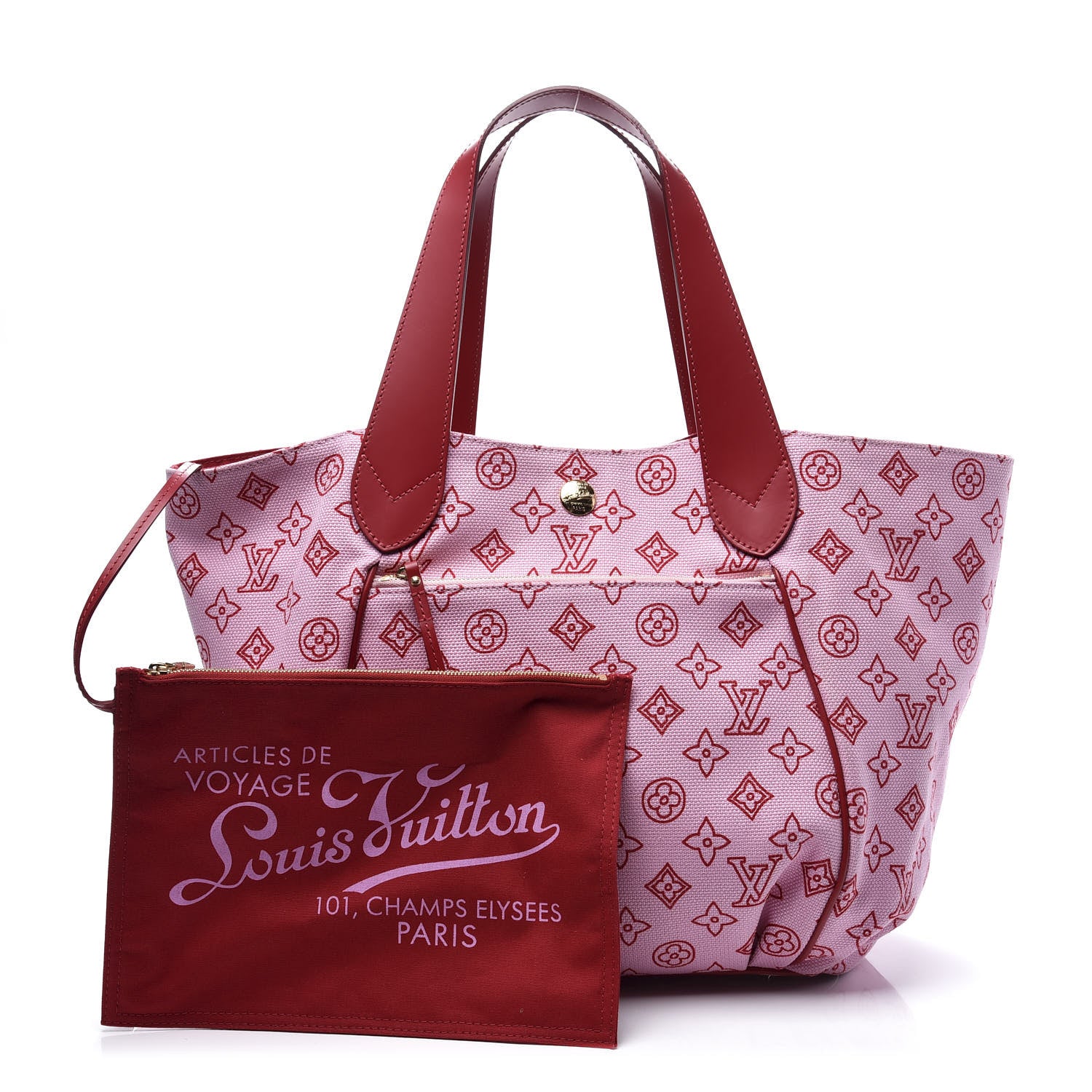 Louis Vuitton Canvas Cabas Ipanema PM Pink 1 of 13
