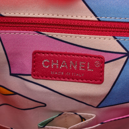 Chanel Terry Cloth Quilted Coco Beach Large Shopping Tote Pink 6 of 10