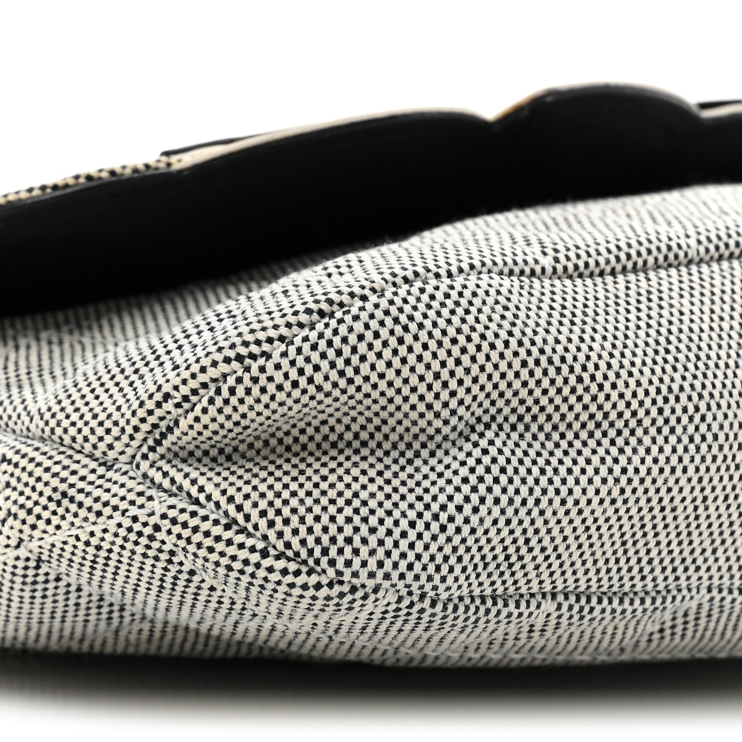 Chanel Canvas Camellia No. 5 Flap Beige Black 9 of 9