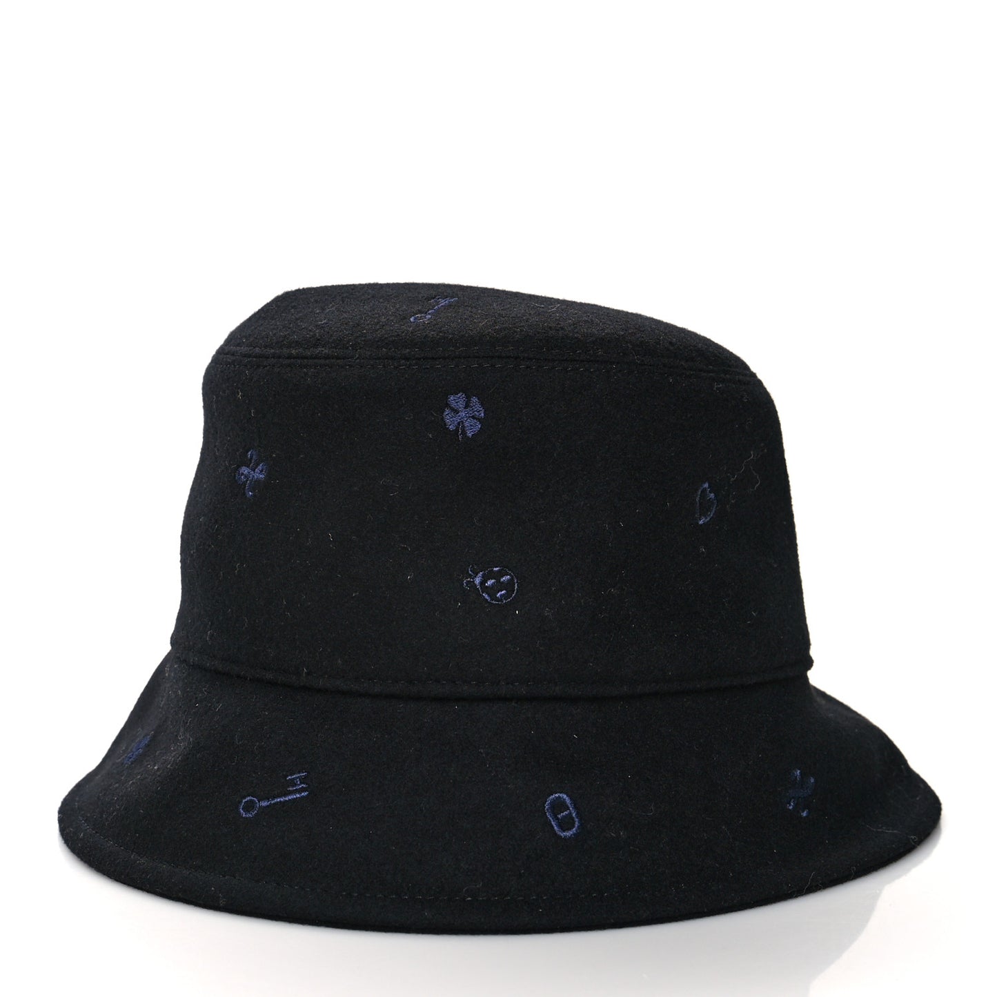 Cashmere Debbie Charms Bucket Hat 56 Black