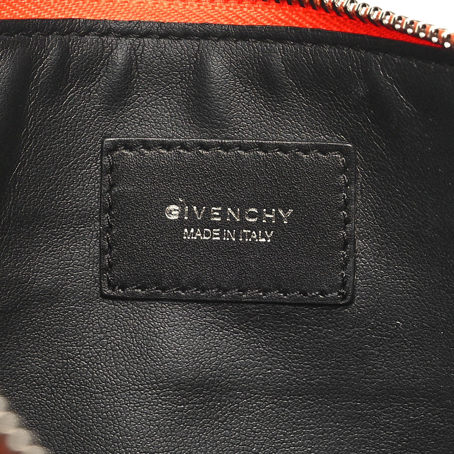 Givenchy Calfskin Zip Pouch Orange 6 of 10