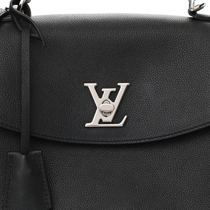 Louis Vuitton Soft Calfskin Lockme Ever MM Black 8 of 10