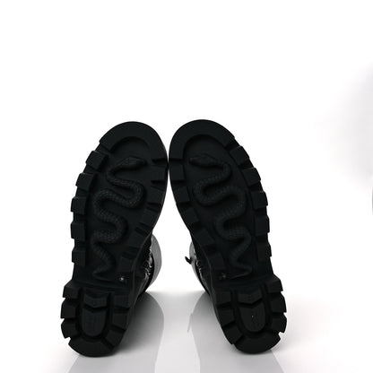 Gucci Nappa Frances GG Matelasse Platform Combat Boots 38.5 Black 5 of 6