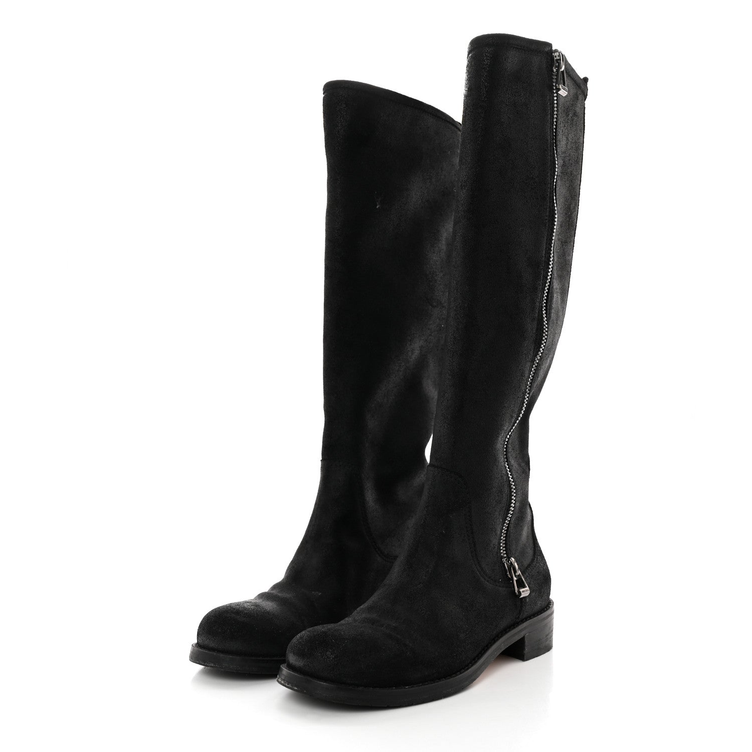 Jimmy Choo Suede Doreen Tall Boots 36.5 Black 3 of 11