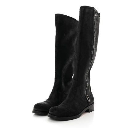 Jimmy Choo Suede Doreen Tall Boots 36.5 Black 3 of 11