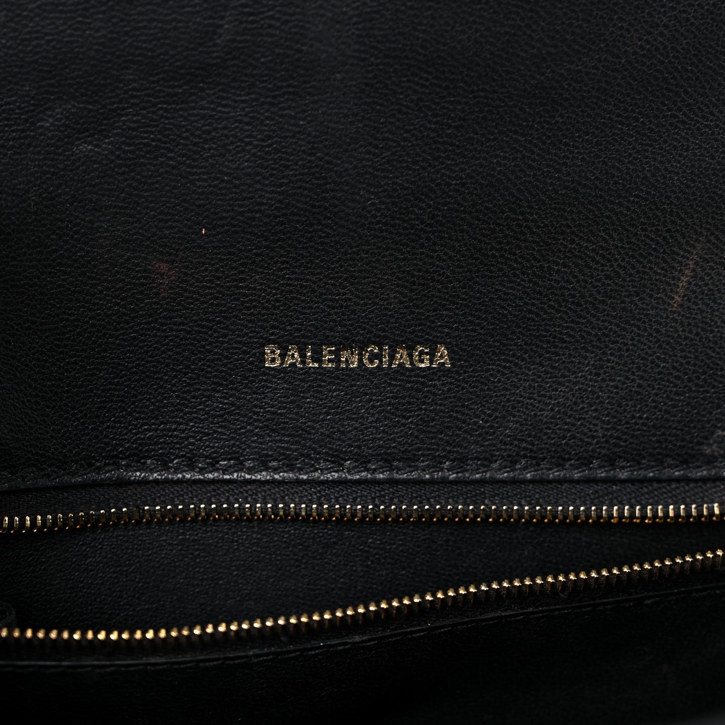 Shiny Calfskin Crocodile Embossed Small Hourglass Top Handle Bag Black