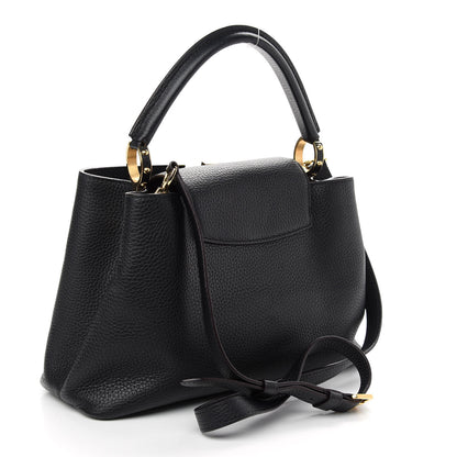 Louis Vuitton Taurillon Capucines PM Black 3 of 8