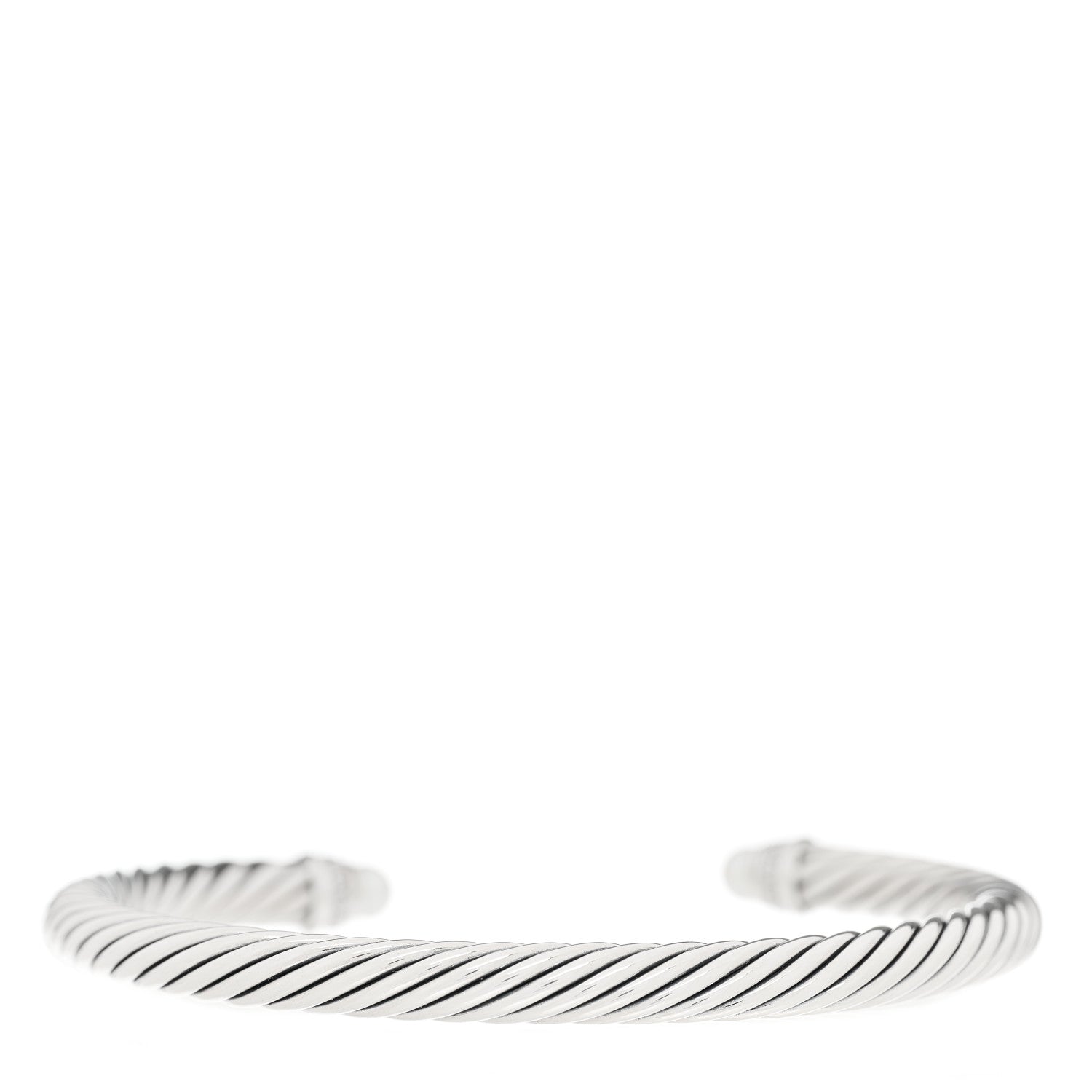 David Yurman Sterling Silver Diamond Pearl 5mm Cable Classics Bracelet 2 of 3