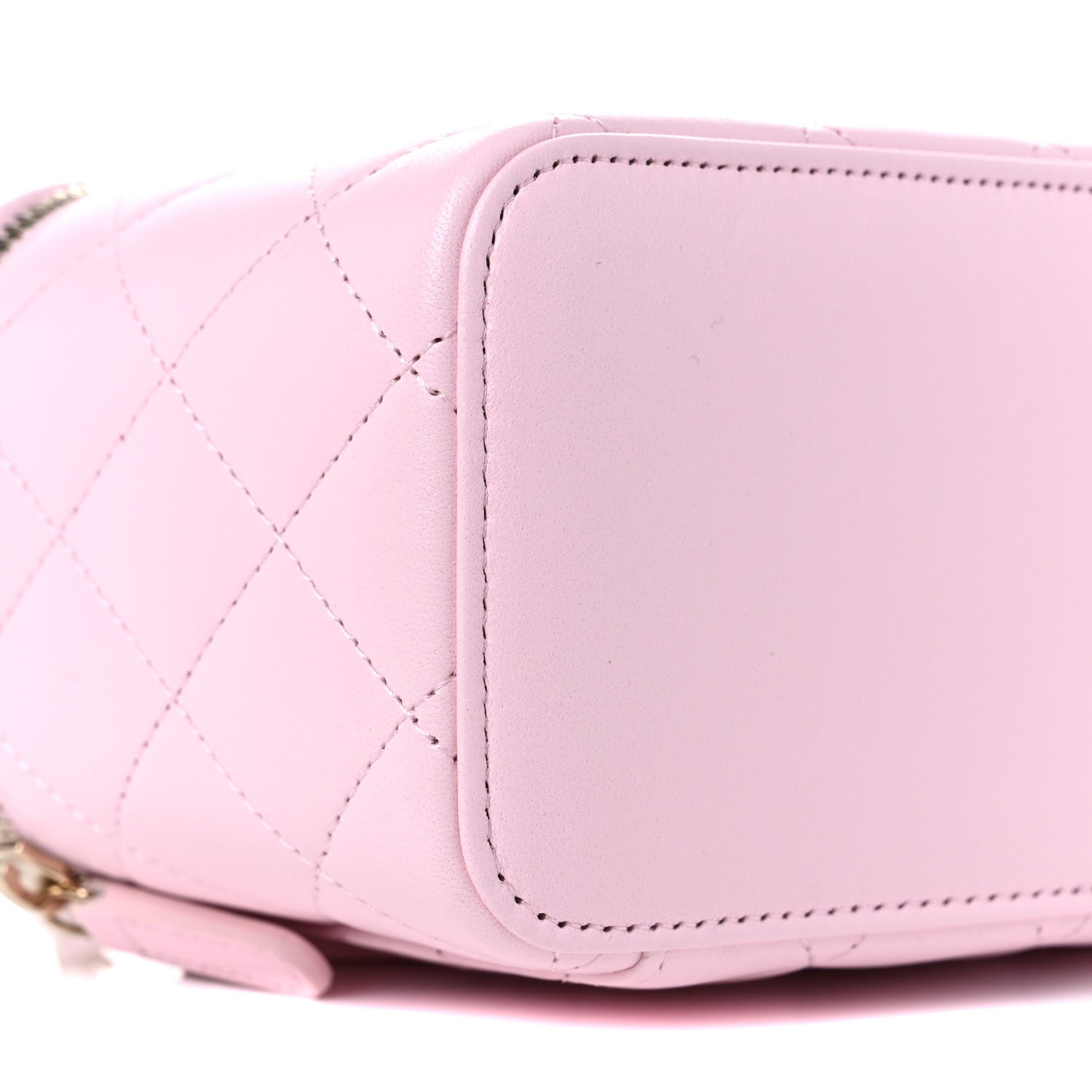 Chanel Lambskin Quilted Small Top Handle Vanity Case With Chain Light Pink 5 of 10