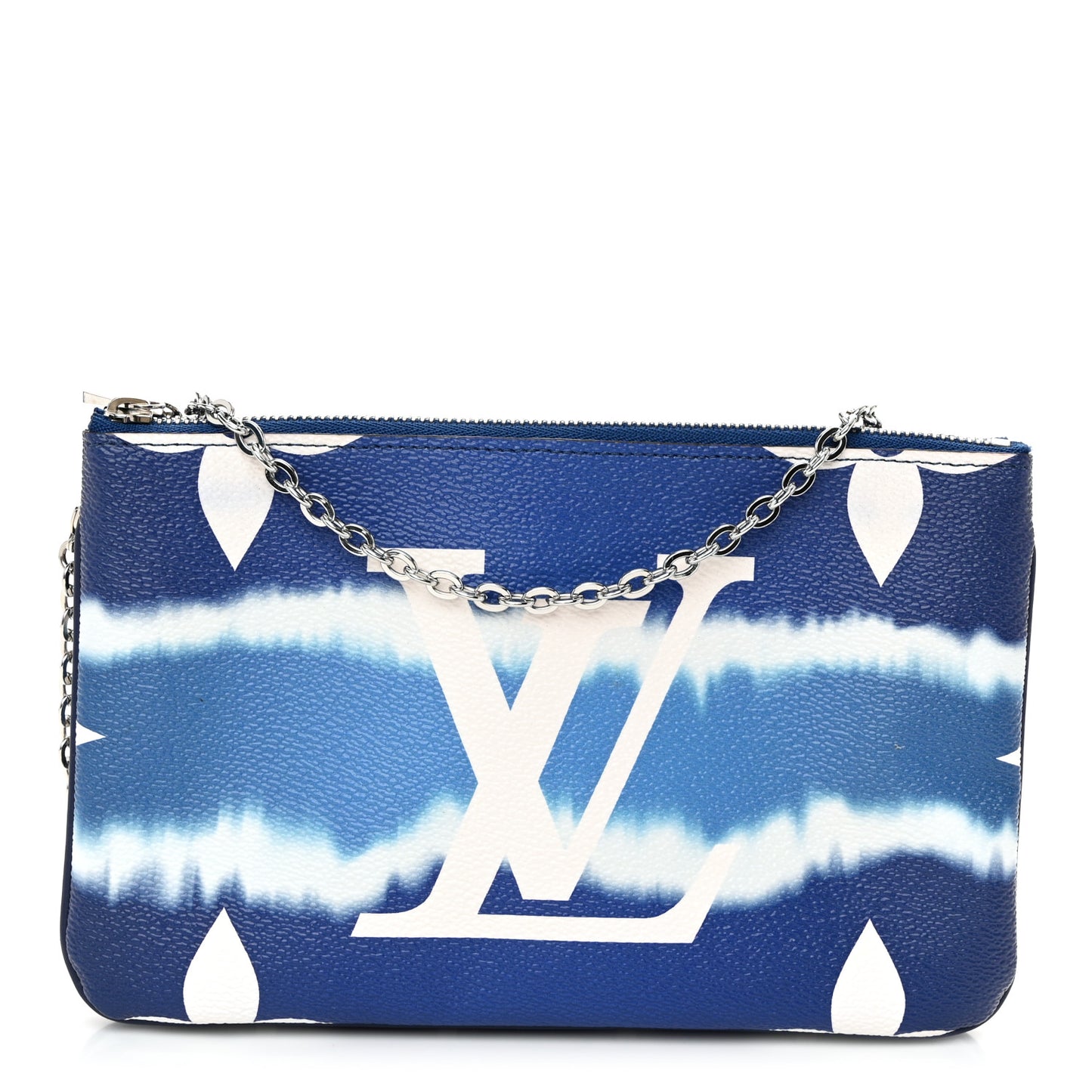 Monogram Giant Escale Double Zip Pochette Blue