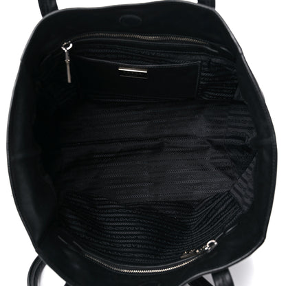 Prada Soft Calfskin Tote Ebano Black 5 of 14