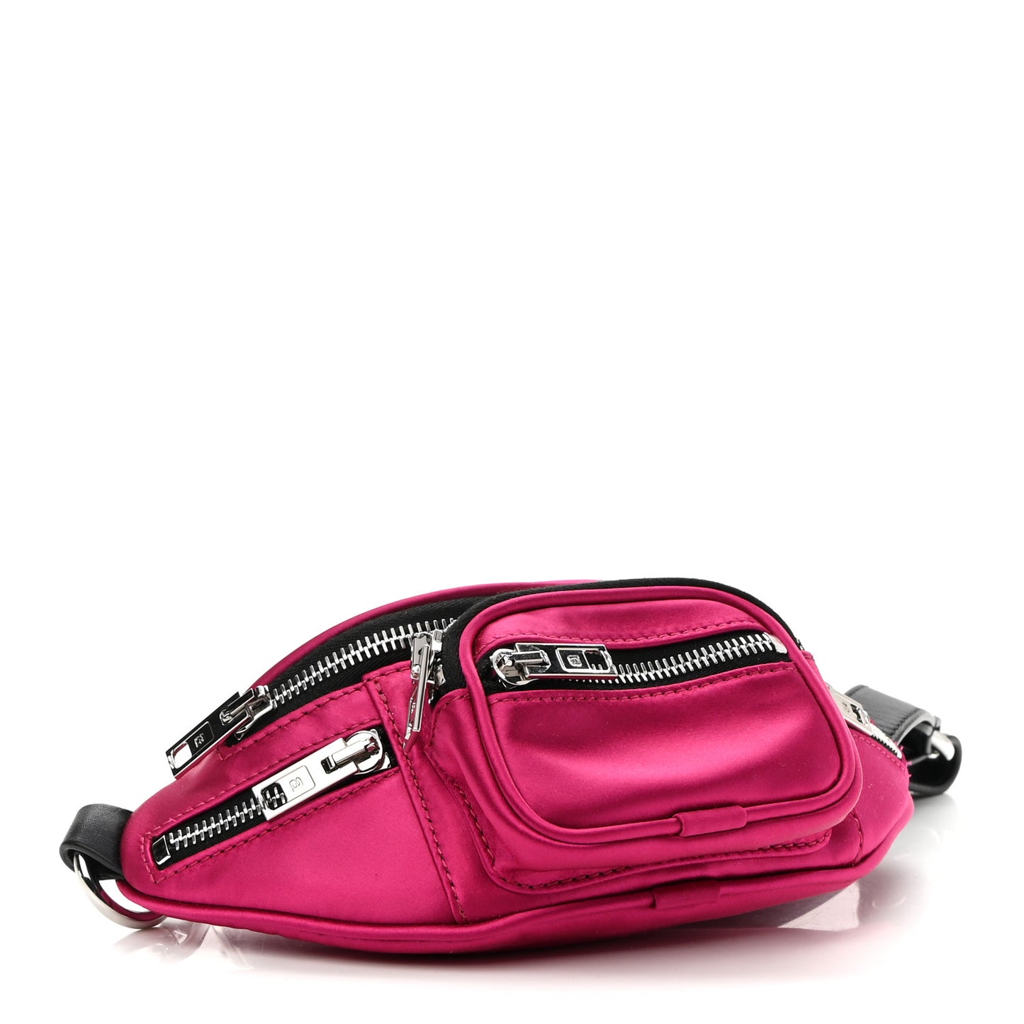 Satin Attica Mini Belt Bag Hot Pink