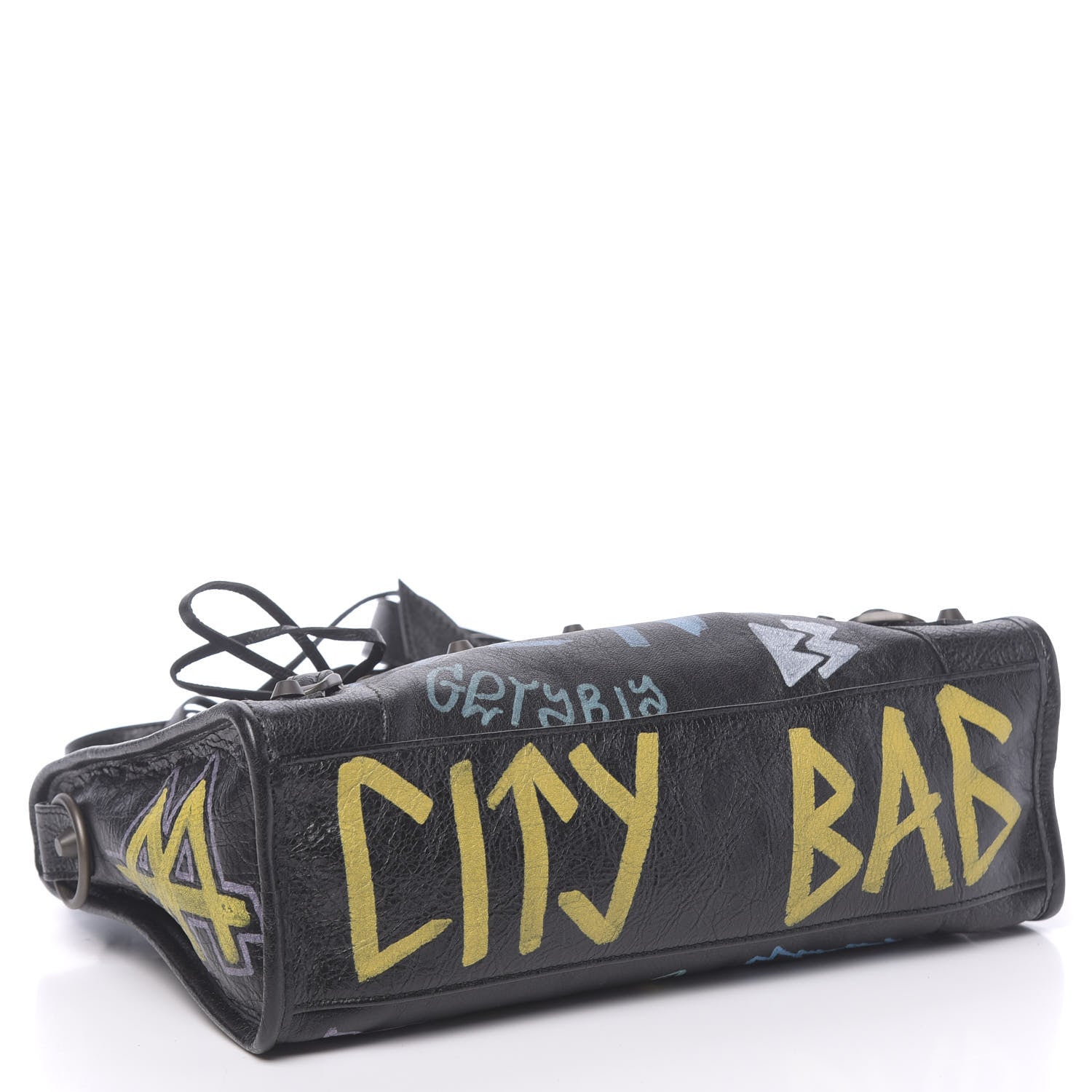 Balenciaga Agneau Graffiti All Over Classic Hardware S City Black Multicolor 4 of 10