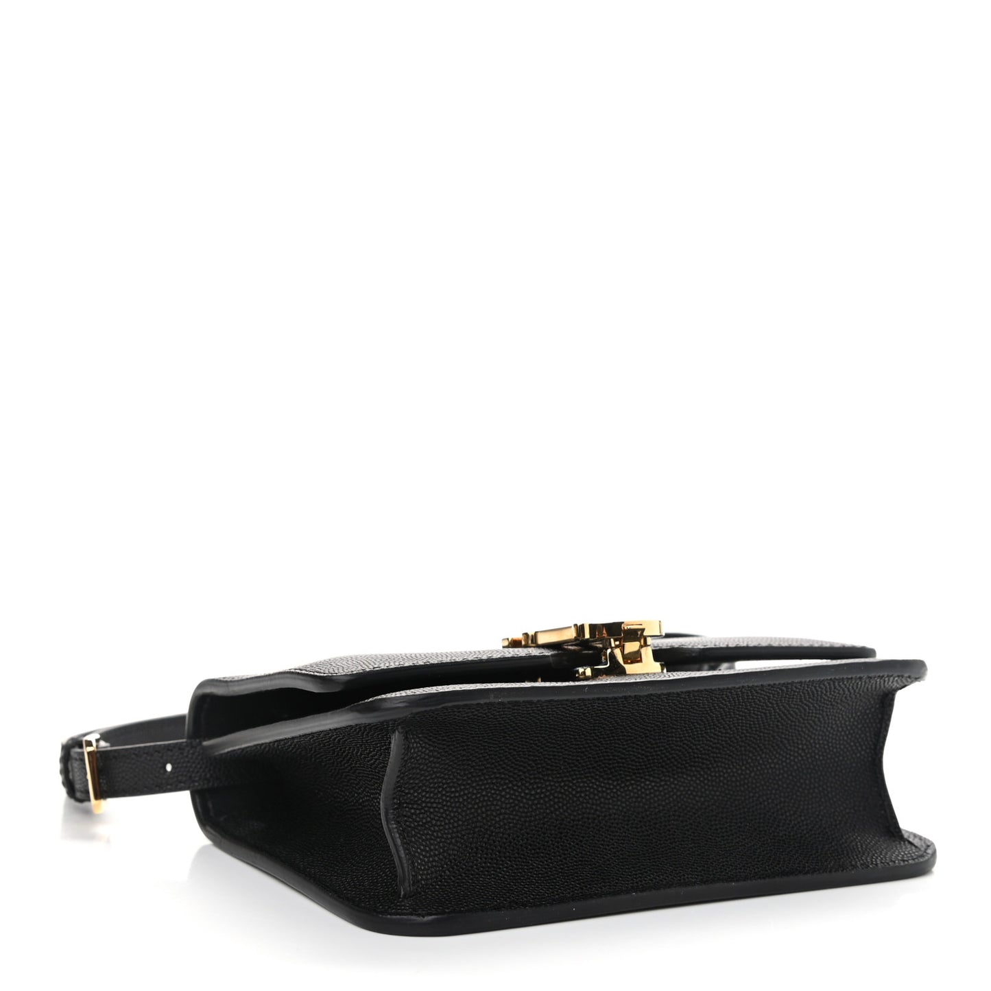 Grained Calfskin Mini TB Bag Black