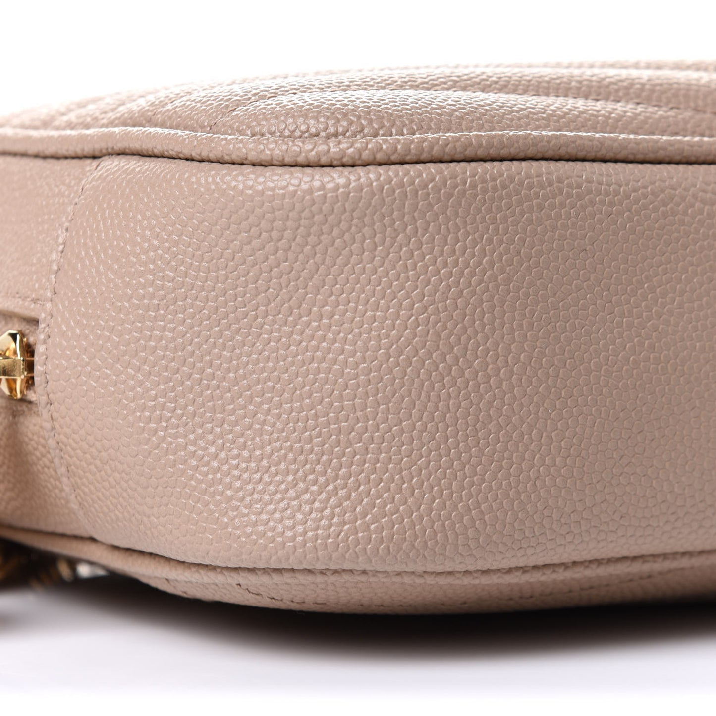 Grain De Poudre Matelasse Monogram Mini Lou Camera Bag Dark Beige