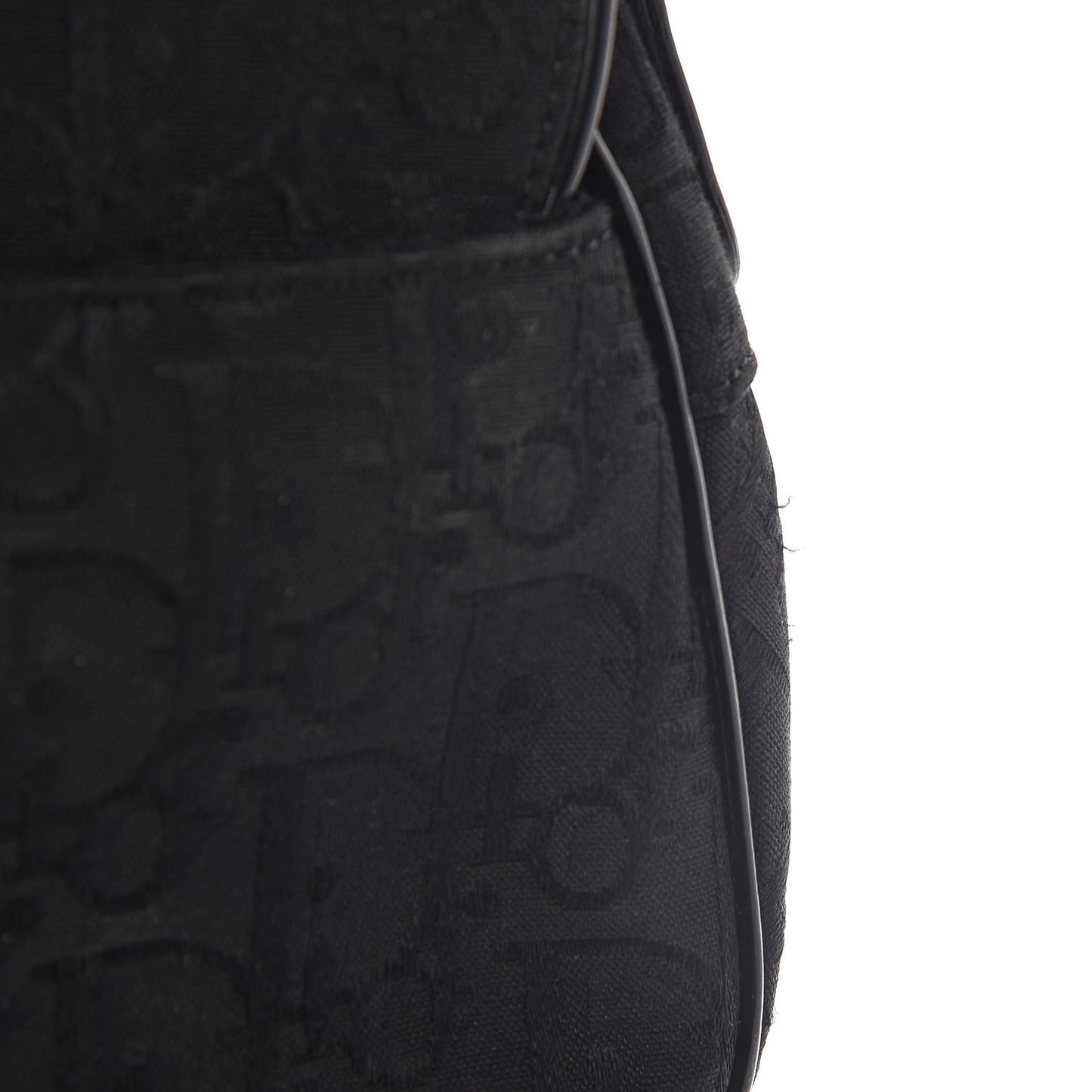 Monogram Saddle Bag Black
