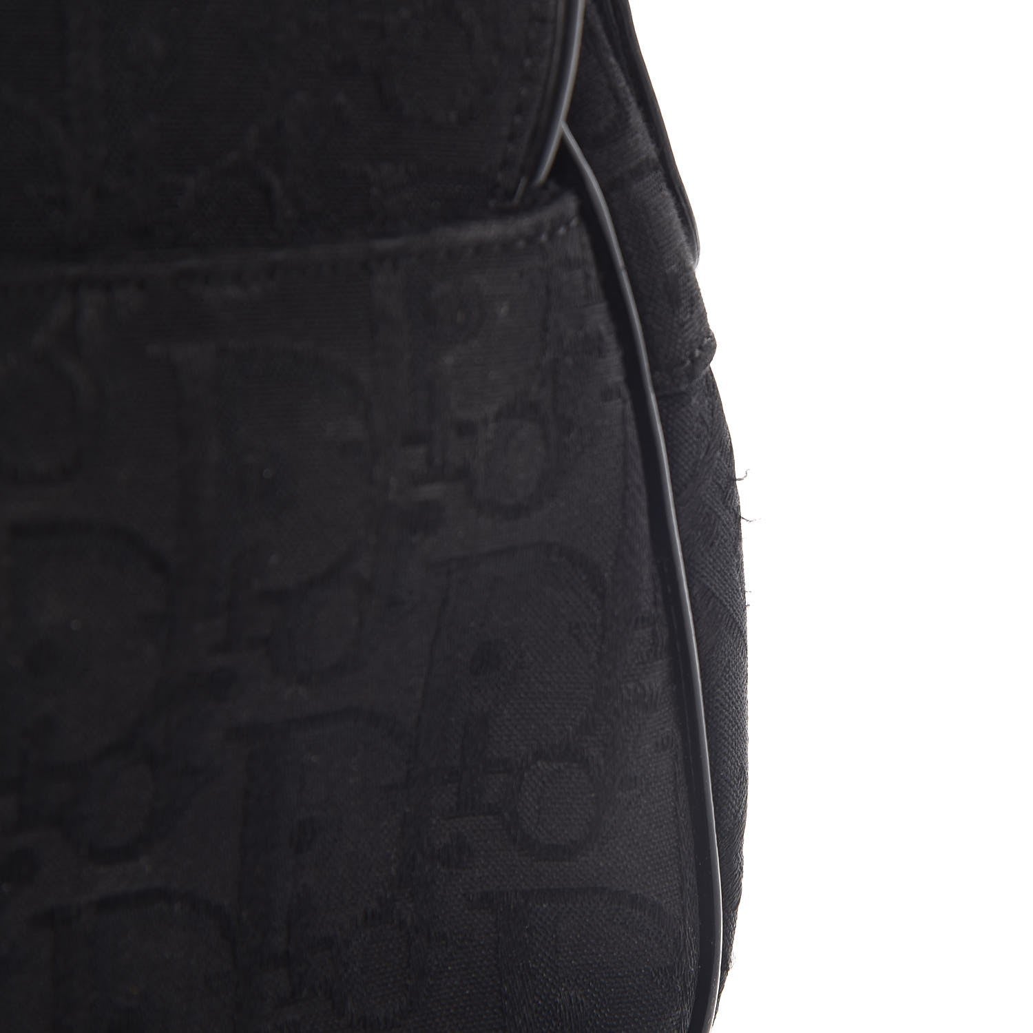 Christian Dior Monogram Saddle Bag Black 10 of 11