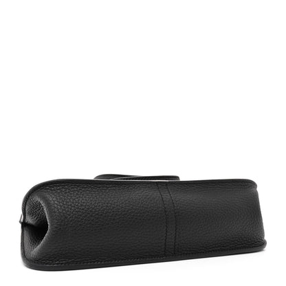 Hermes Taurillon Clemence Halzan 25 Black 4 of 11