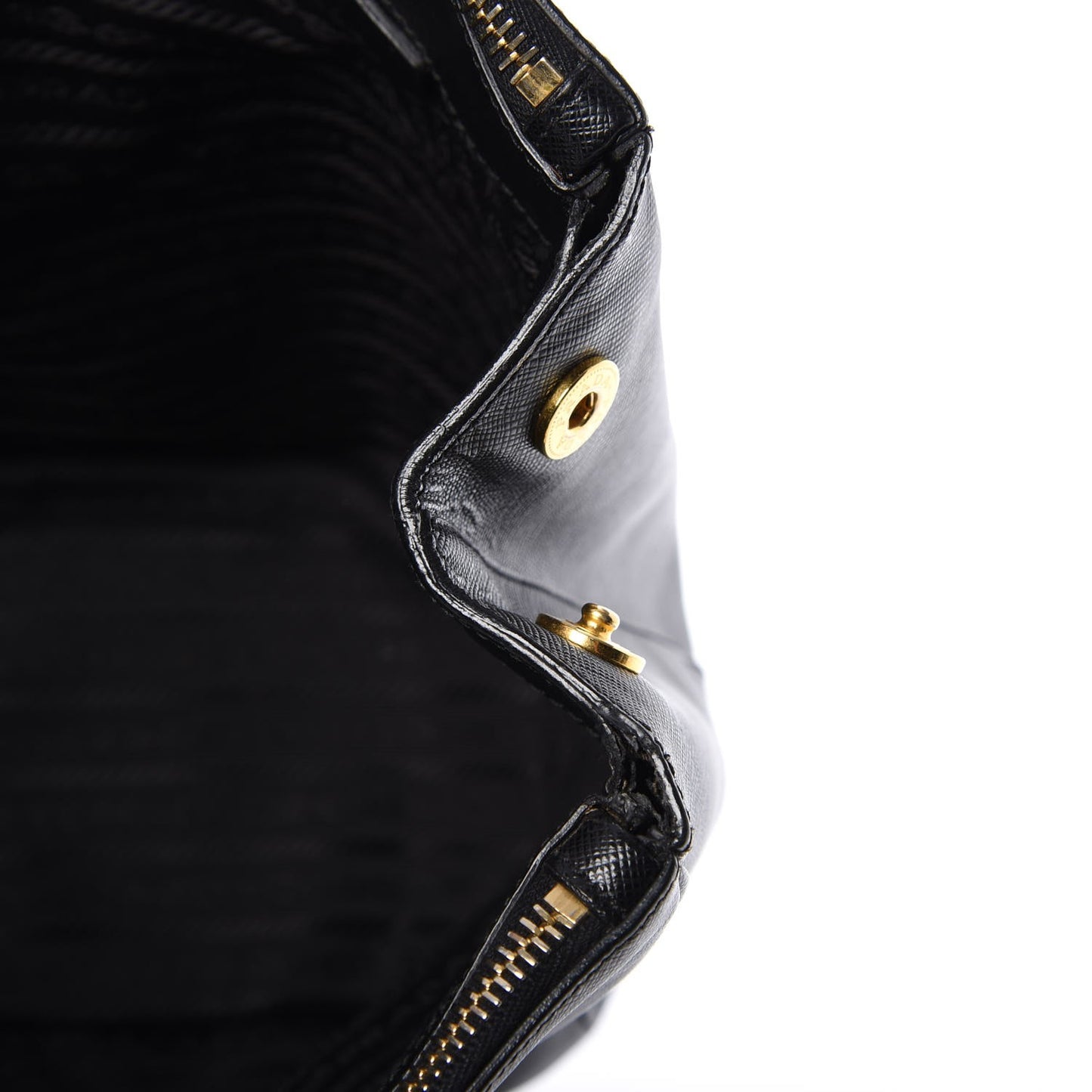 Saffiano Large Galleria Double Zip Tote Black