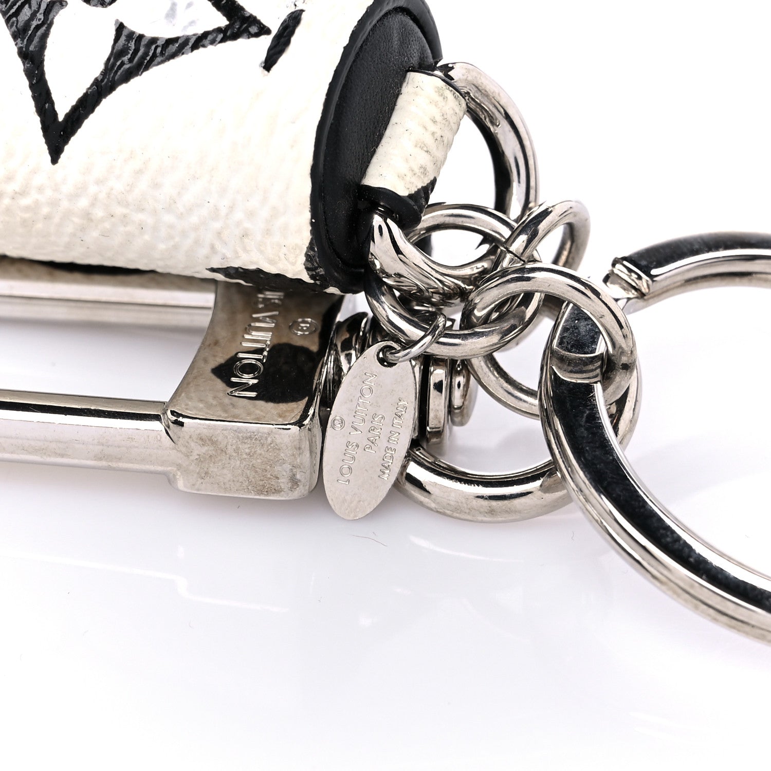 Louis Vuitton Monogram Tassel Bag Charm White 4 of 4