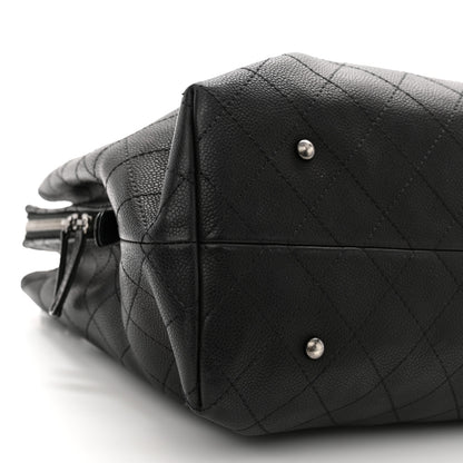 Chanel Grained Vegetal Calfskin Urban Shopping Tote Black 11 of 13