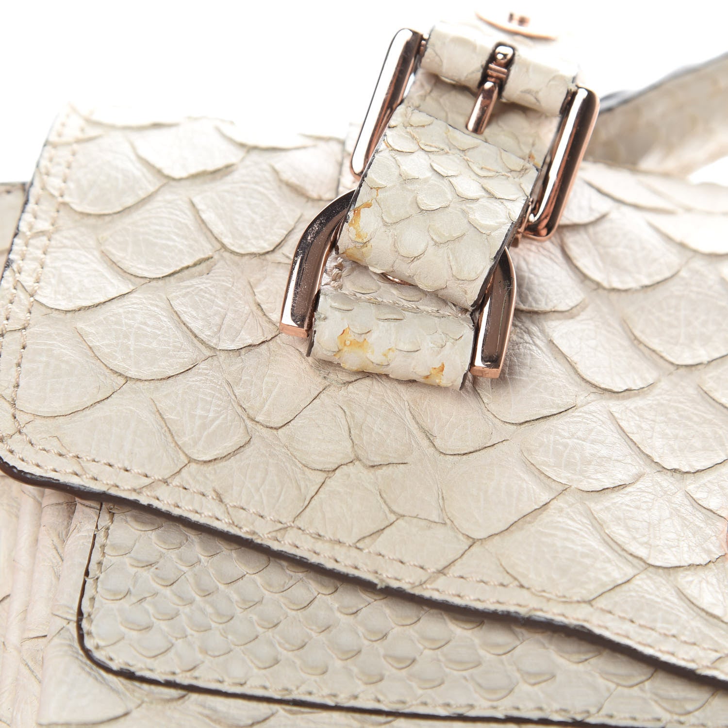 Mulberry Python Embossed Calfskin Medium Alexa White 17 of 19