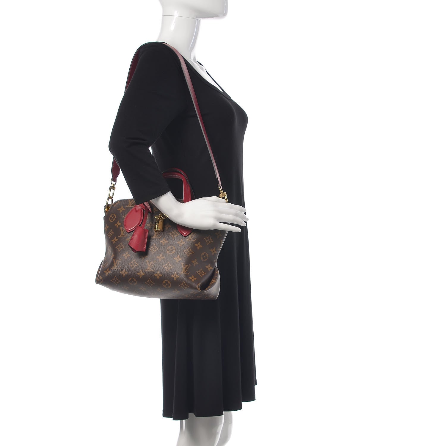 Louis Vuitton Monogram Flower Zipped Tote PM Lie de Vin 2 of 14