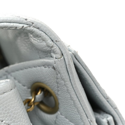 Chanel Caviar Quilted Small Chanel 25 Handbag Light Blue 13 of 15