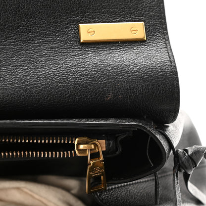 Valentino Garavani Calfskin VRing Shoulder Bag Black 7 of 7
