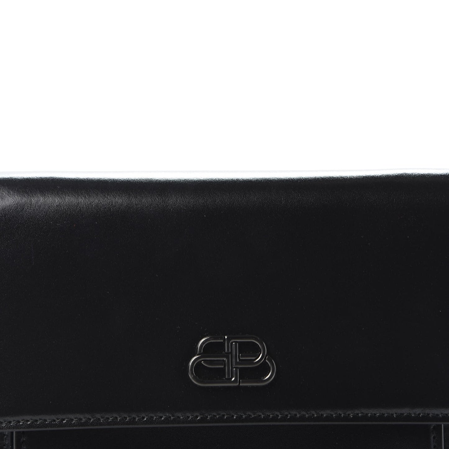 Shiny Box Calfskin Monochrome XS Sharp Belt Bag Black