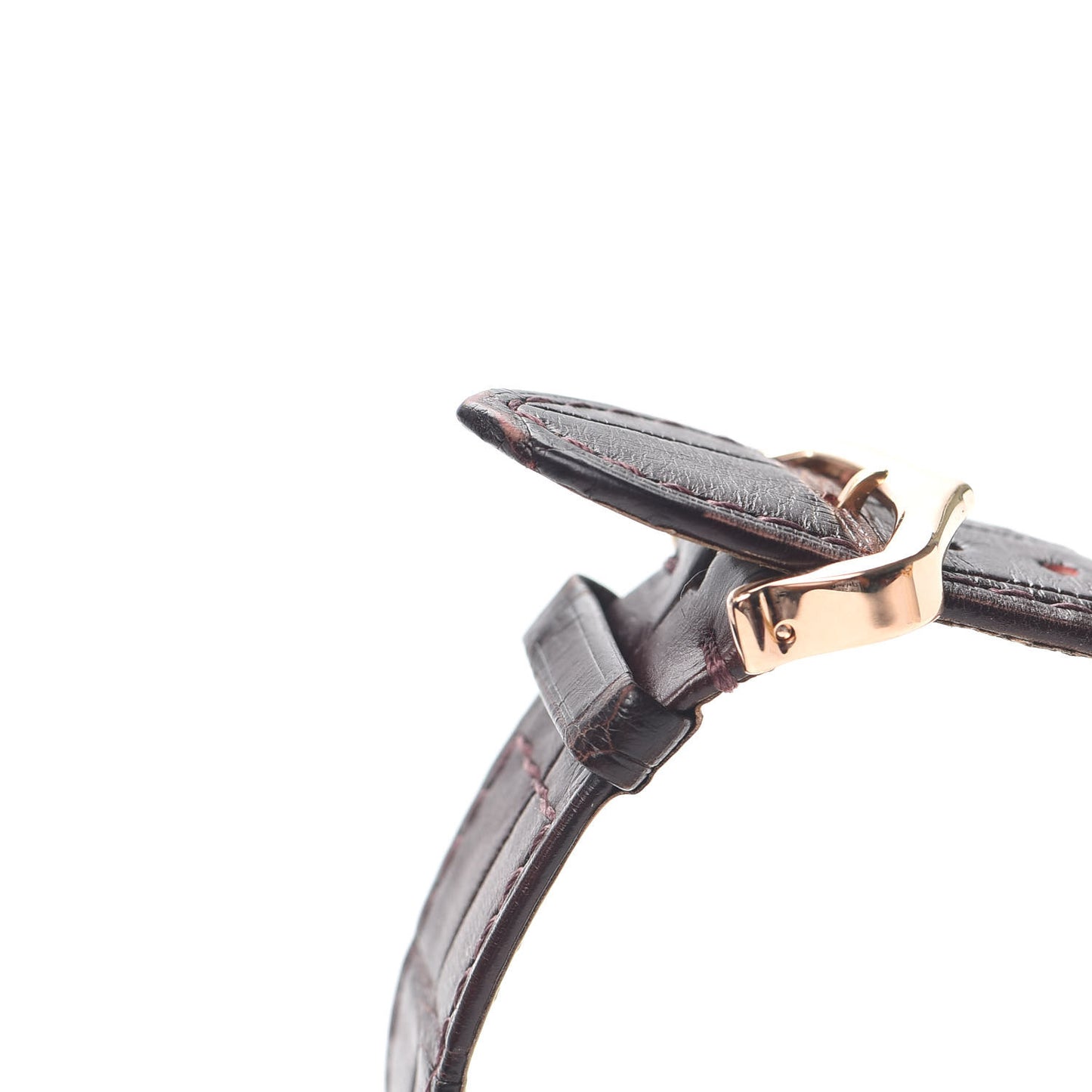 18K Pink Gold Alligator 36mm Ballon Bleu De Cartier Automatic Watch