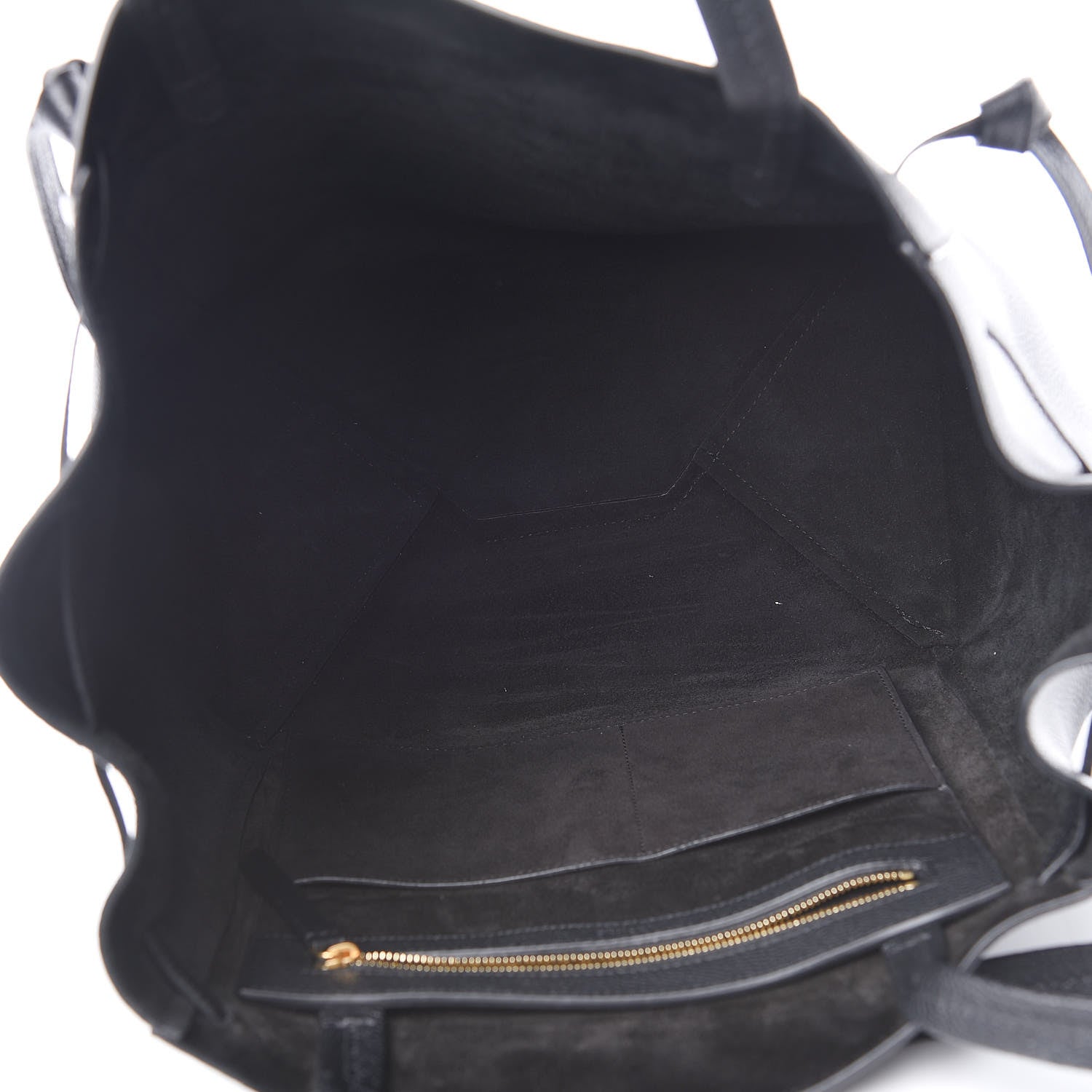 Celine Soft Grained Calfskin Small Belt Cabas Phantom Black 5 of 10