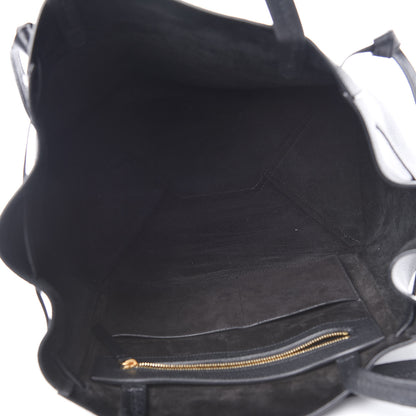 Celine Soft Grained Calfskin Small Belt Cabas Phantom Black 5 of 10