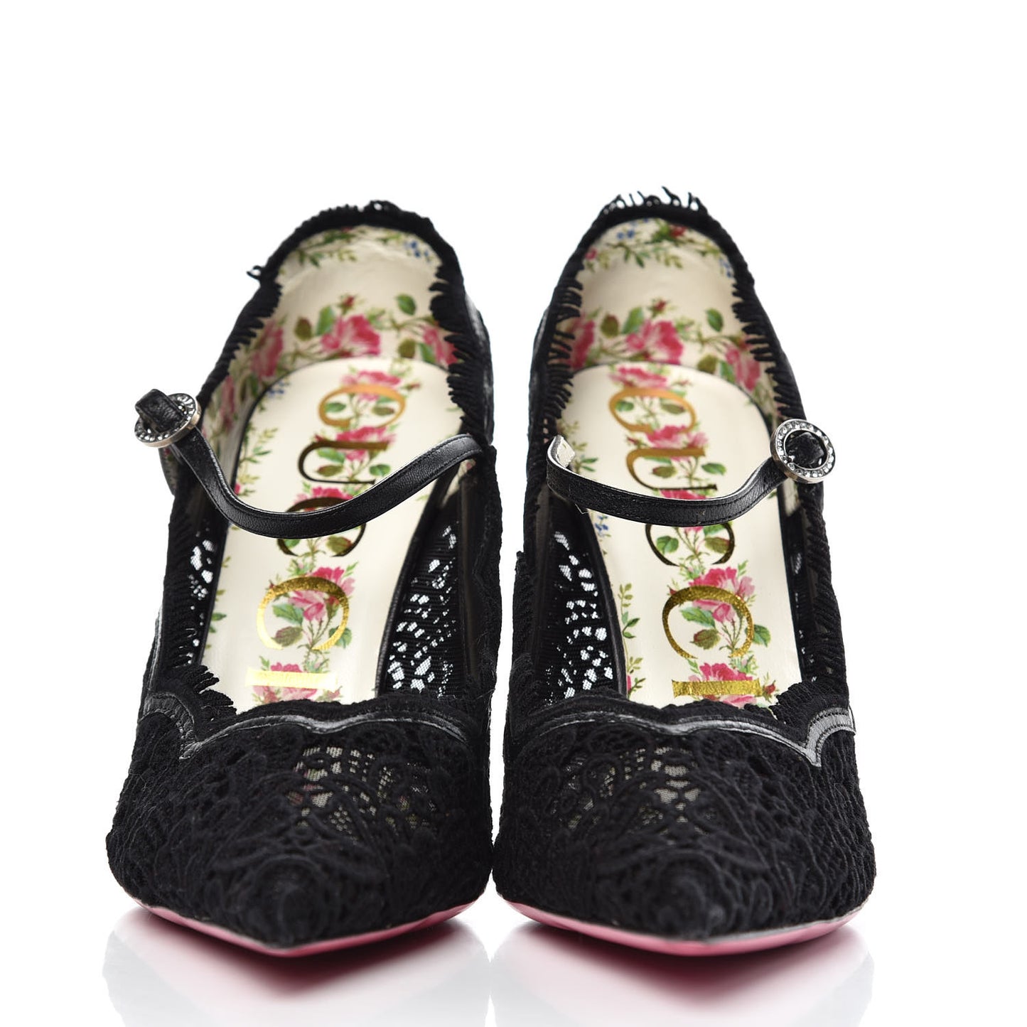 Lace Pizzo Venice Pumps 37 Black