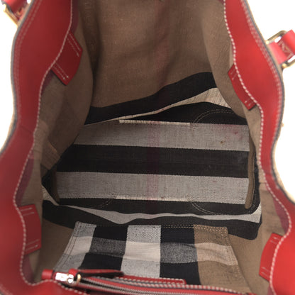 Burberry Canvas Mega Check Medium Maidstone Cadmium Red 5 of 15