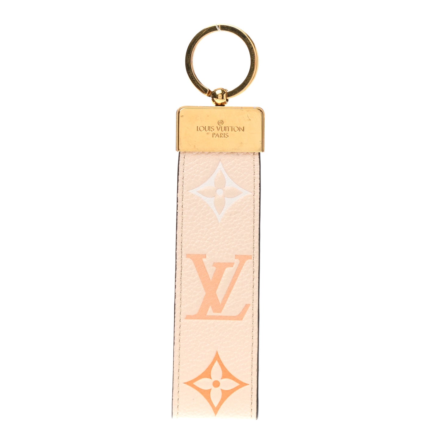 Empreinte Monogram Giant By The Pool Dragonne Key Holder Cream Saffron