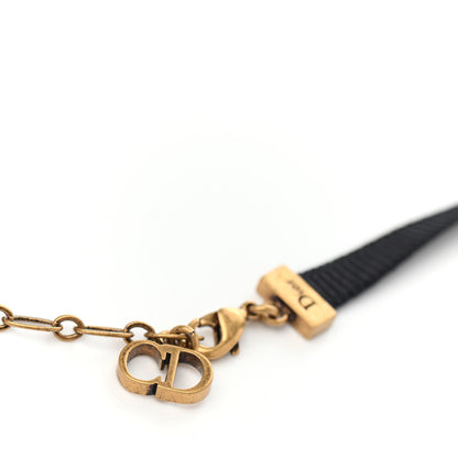 Christian Dior Grosgrain Ribbon J'Adior Logo Choker Necklace Black 3 of 3