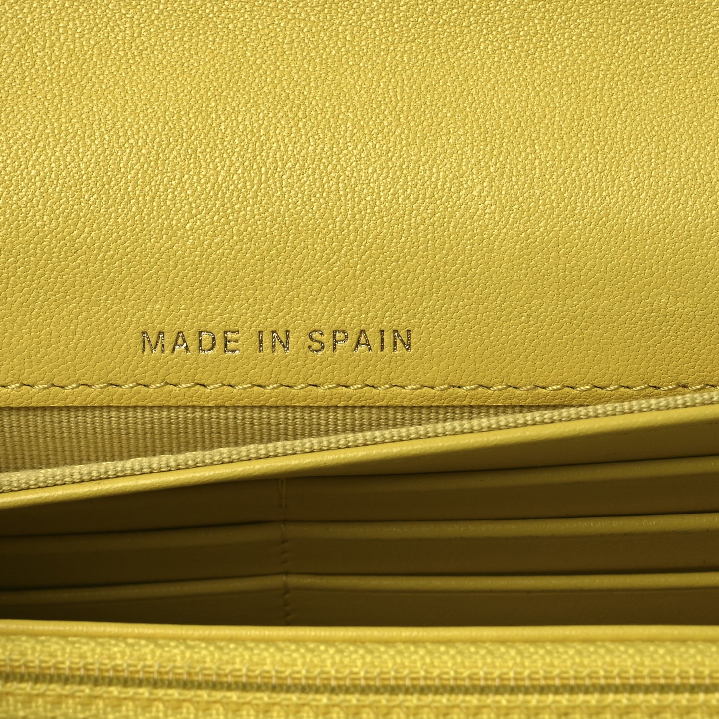 Lambskin Quilted Chanel 19 Flap Wallet Yellow
