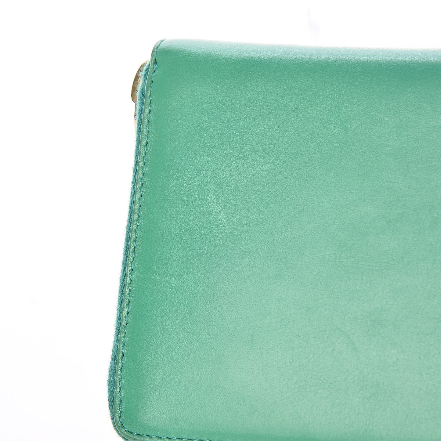 Calfskin Classic Y Ligne Zip Around Wallet Macho Menthe