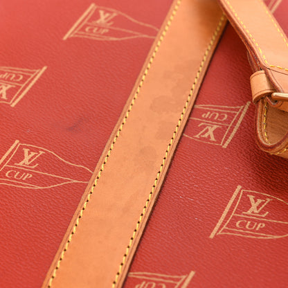 Louis Vuitton Coated Canvas Americas Cup Garment Bag Red 10 of 15