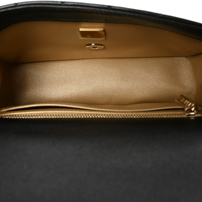 Chanel Lambskin Quilted Mini Rectangular CC Slide Flap Black 5 of 11