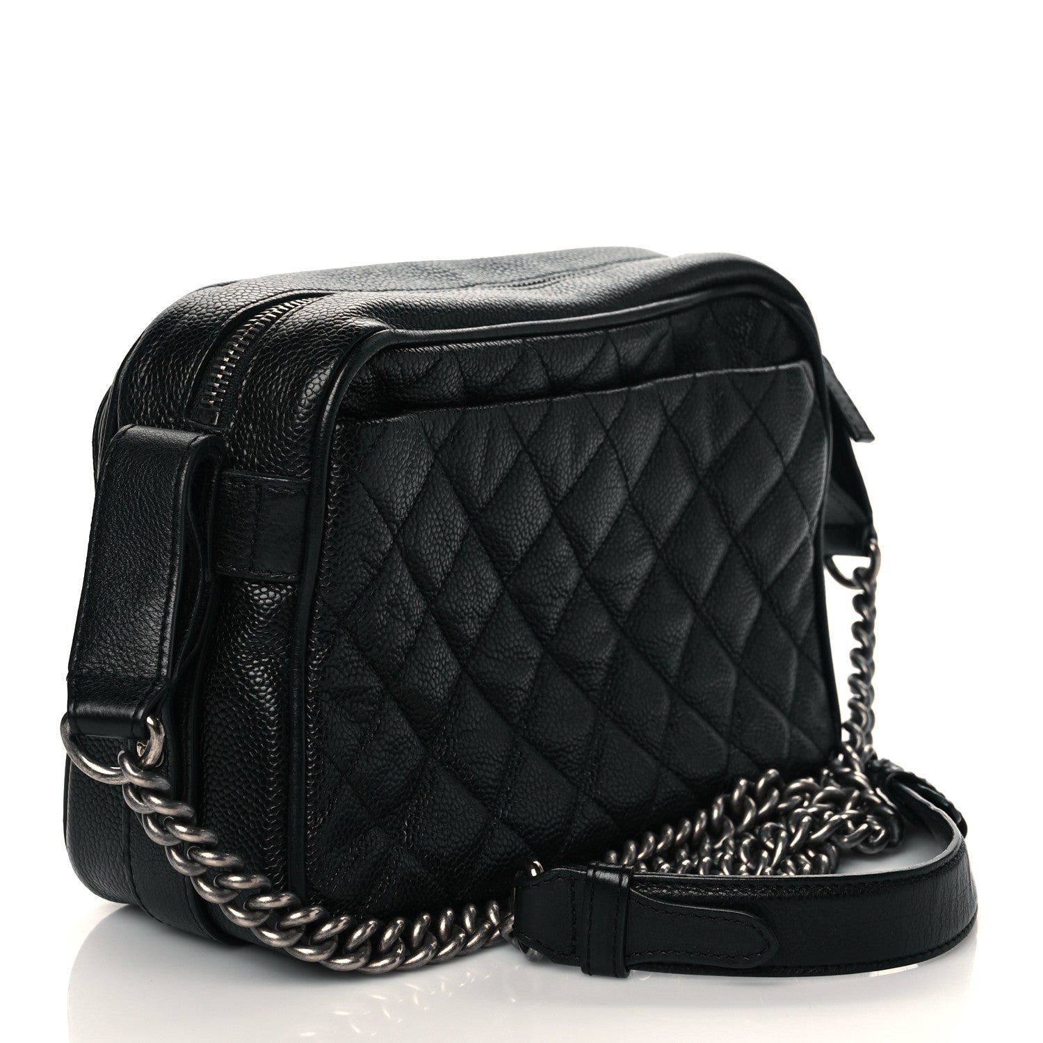 Chanel Caviar Quilted Medium Business Trip Camera Bag Black 3 of 9