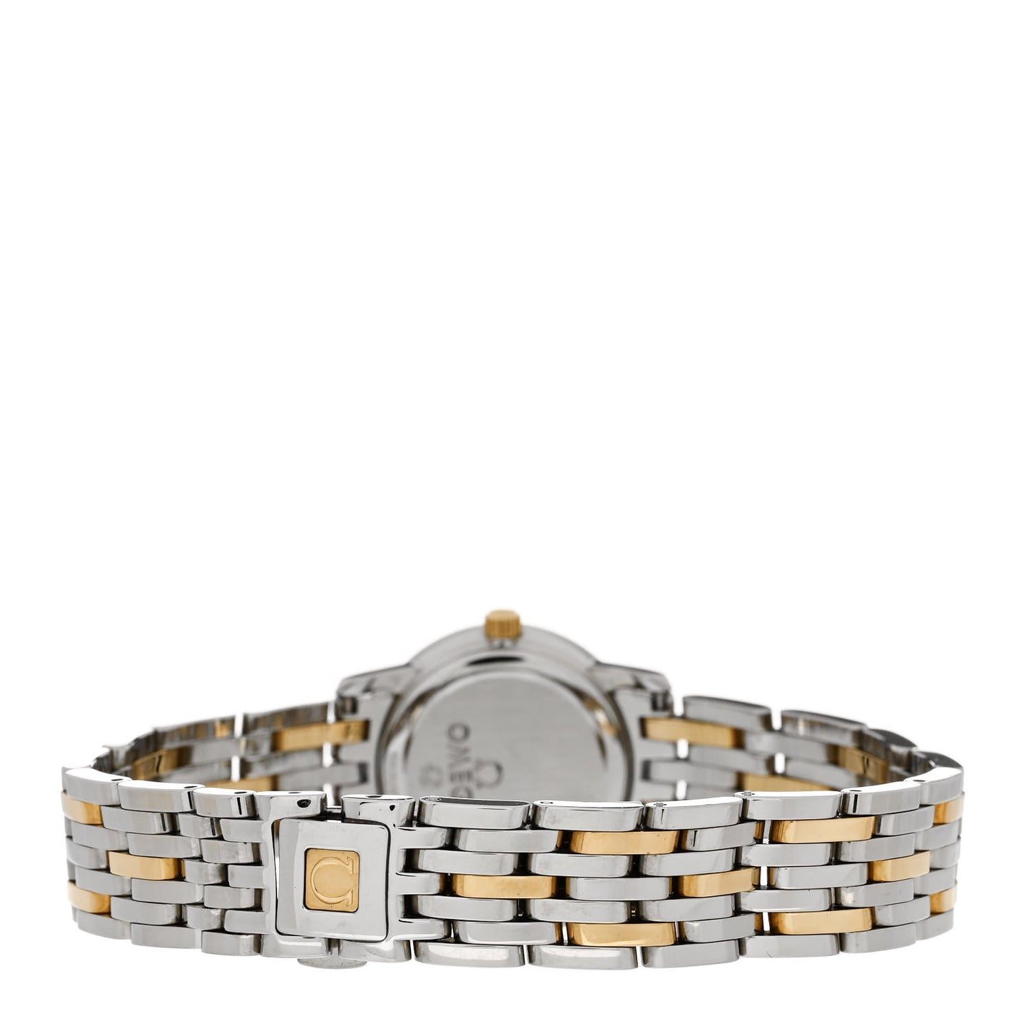 Stainless Steel 18K Yellow Gold Mother of Pearl 22mm De Ville Prestige Quartz Watch 4370.71.00