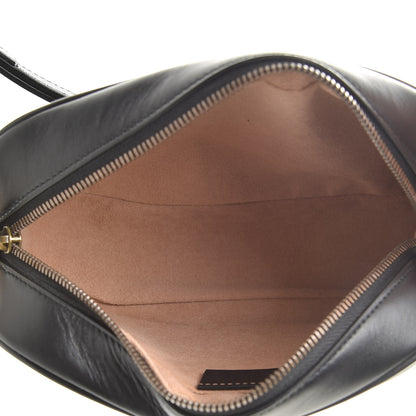 Gucci Calfskin Matelasse Small GG Marmont Chain Shoulder Bag Black 5 of 11