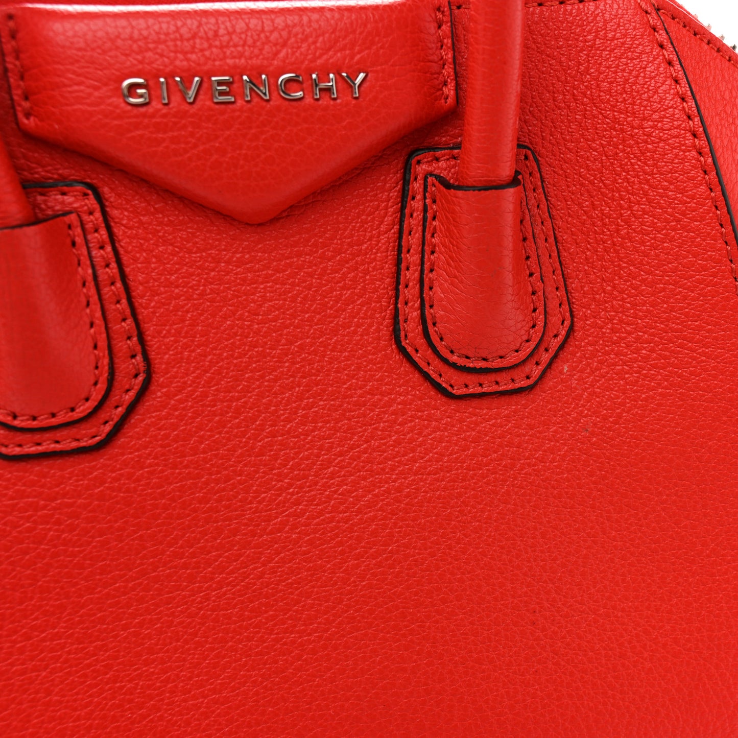 Sugar Goatskin Mini Antigona Pop Red